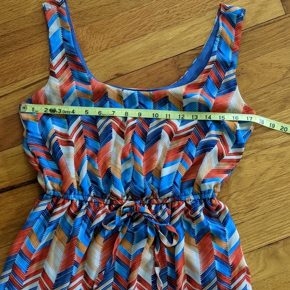 Rue 21 Colorful Chevron Print Dress Medium - Picture 7 of 8